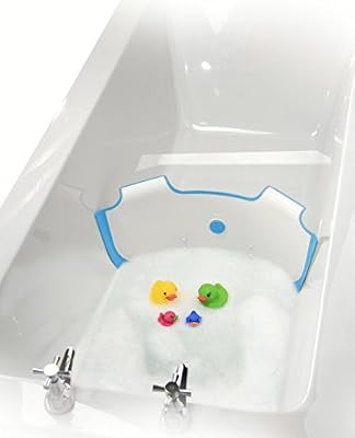 Babydam NEUF BabyDam Eau du bain Barrière baignoire pour bébé Blanc / Bleu