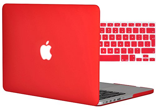 Topideal 2 in 1 – [EU/UK-Tastatur Version] -matte matt Hard Shell Case Cover Für MacBook 13 Pro 33,8 cm mit Retina Display Modell A1425/A1502 (keine CD-ROM-Laufwerk) + Tastatur Abdeckung