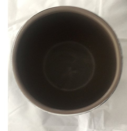 Blumentopf Übertopf Keramik grau hochwertig von Kaheku Ø 11 cm • 3 Größen zur Auswahl, Blumentöpfe Übertöpfe (Ø 11 cm • 9,5 cm hoch) - 4