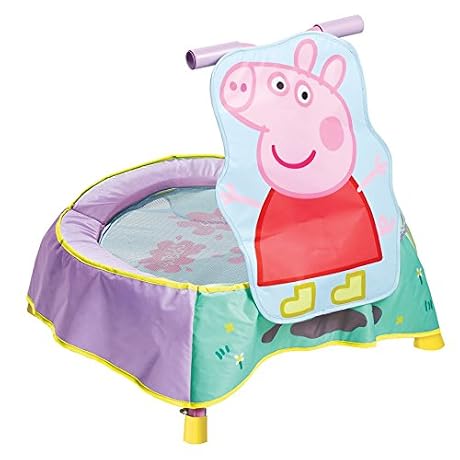 Peppa Pig 304PED Trampoline pour Tout Petits VertRose H56 x L60 x P 60 cm