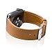 Produktbild Apple Watch Armband Serie 1 & 2 & 3, SVAEX 38 mm Ersatzarmband aus Retro Echt-Leder mit Metallschnalle – Adapter enthalten - Hellbraun