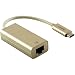 Produktbild Ligawo 6518946 USB 3.1 Typ C Stecker zu RJ45 Gigabit Ethernet LAN Netzwerk ( Adapter ) | Win 10 / Mac OS ab 10.2 / Linux / Google Chrome OS |  - gold