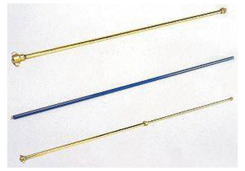 Gloria Zubehör Verlängerungsrohr aus Messing, von 0,5 – 1,0m, gelb - 2