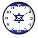 Produktbild JIAOZIHAO 35cm, Wanduhrflagge Kreative Metalluhr, Israel Präzisionsquarzwerk Kreativ Für Schlaf Zimmer Küchen Restaurant Hauptleben Hause Leben Wanduhren Uhr