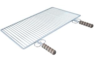 BG952 GRATICOLA ACCIAIO CROMATO CM 80X40 - CRUCCOLINI