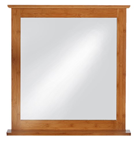 EISL BMBA02-SP Bambus Spiegel mit Ablagefläche, 67 x 70 x 12 cm