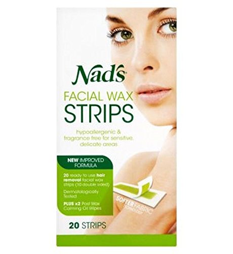 Nad'S Facial Wax Strips 20S - Pack of 2