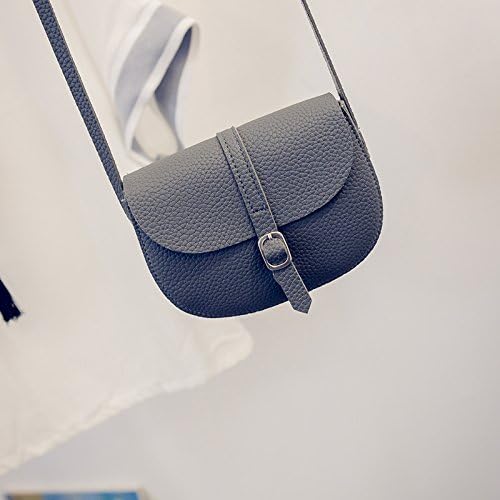 Mini bag new Beatles tongue belt bag Korean fashion rivet bag mini change bag shoulder bag, gray