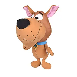 Warner Brothers Scooby-Doo Scrappy Big Head Plush Toy for Dogs | 12-Inch Soft Stuffed Animal Dog Toy | Officially Licensed Warner Bros Dog Chew Toy | Squeaky Dog Toy, Large Size