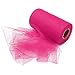 Produktbild Tüll Rolle Spule für die Dekoration Geburtstag Tutu Brautschmuck Floral Kleid Rock Petticoat Band 15,2 cm X 100 Meter (300FT) – von Hochzeit Decor UK, Textil, hot pink, 100 Yards