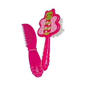 Beebaby Soft Brush and Comb Set for Newborn Babies (Pink)