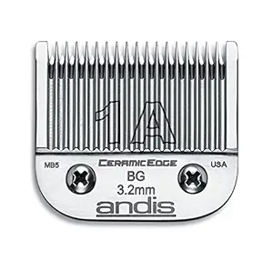 Andis 63055 CeramicEdge Carbon Infused Steel Detachable Blade, Size A, 8-Inch Cut Length, Chrome