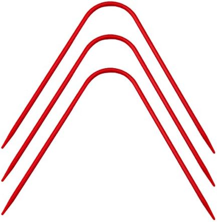 Neko 62 10 25 Knitting Game Plastic with 3 Needles 2.50 mm 20 x 12.5 x 0.5 cm Red