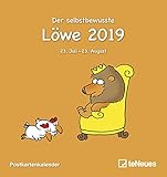 Sternzeichen Löwe 2019 - Sternzeichenkalender, Postkartenkalender, Horoskop, Astro 2019 - 16 x 17 cm by 