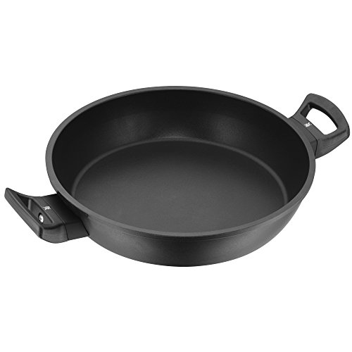 WMF Servierpfanne beschichtet Ø 28cm PermaDur Premium Made in Germany Kunststoffgriff mit Flammschutz Aluguss PermaDur induktionsgeeignet Handwäsche