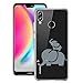 Produktbild Huawei P20 lite Hülle TPU,Caler Silikon Apple original zeichen bumper crystal Transparent case extra farbig glitzer game klar komplett matt mit muster motiv rutschfest slim spiegel sommer TPU tpu ultra dünn handyhülle vorne und hinten durchsichtig marmor damen tiere panzerglas blumen blitz figur für Huawei P20 lite Hülle TPU (Elefant)