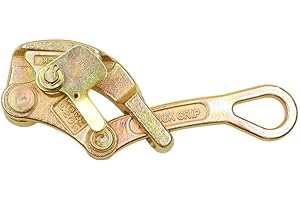 KOVNISE Cable Grip Steel Wire Puller Heavy-Duty and Barbed Wire Fence Tensioner Tool for Easy Cable Stretching and Tensioning (2t/4409lb)