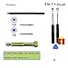 Produktbild Sellify Schraubendreher 3Pcs 5-Punkt 1.2 P5 Torx T5 Schraubendreher Set forMacBook Air & Macbook Pro Repair Tool Kit mit Geschenk - (Farbe: C-3Pcs und 3gift): C-3Pcs und 3gift