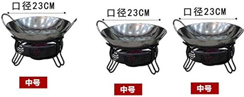 1pc Professional Stainless Chafing Dish Round Buffet Servers Lid Hotpot Holder Chafing Dish Alcohol Stove Heater (23cm)