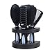 Produktbild Momangel 5 x antistatische Kissen Kamm Bürste Salon Home Hair Styling Set Spiegel Set blau