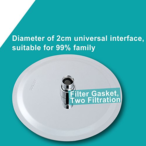 sourcingmap® 8″ 304 Edelstahl Ultra Druck Runde Dusche Kopf Wasser Sparen Regenfall - 6