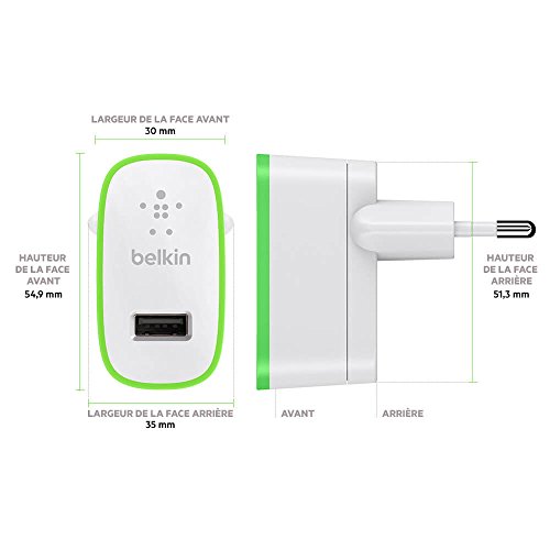 Belkin BoostUp USB-Ladegerät Netzladegerät (inkl. 1,2m Lightning Kabel, 2.4A, 12 Watt, geeignet für iPhone 5/5c/5s, iPhone 6/6s/6 Plus/6s Plus, iPhone 7/7 Plus, iPhone SE, iPad Air 2, iPad Pro) weiß - 7