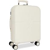 Pepe Jeans Highlight Cabin Suitcase, Beige, 40x55x20 cm, ABS | Carry-On Luggage