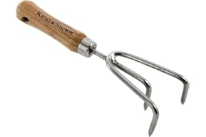 Kent & Stowe - Stainless Steel Garden Life Hand 3-Prong Cultivator, FSC®