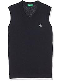 United Colors of Benetton S/L V Neck Sweater, Sudadera para Niños