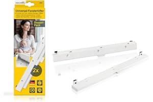 Schellenberg 46601 Lot de 2 ventilateurs de fenêtre universels pour battant de fenêtre Blanc