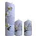 Produktbild Hochzeit Hochzeitskerze Formkerze 240x66 ORCHIDEE MIT TRAUSPRUCH ODER FOTO Mit 2 Trauzeugenkerzen weiss gelb IH101