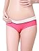 CharmLeaks Women's Maternity Underwear Cotton Knickers/Panties Nursing Briefs M Pink/White
