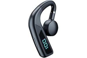 GBOKYN Auriculares Inalambricos V5.2 Auriculares Bluetooth con Micro Cascos Inalambricos Dos Puntos de conexión Manos Libres Bluetooth Auricular Rotación de 270° para Conducir Negocios Oficina