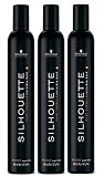 Largo agarre Schwarzkopf Silhouette Super Hold Mousse 3 x 500 ml = 1500 ml