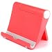 Produktbild Multi-Winkel Ständer Halter für Tablets, E-Reader und Smartphones: iPad Serien iPad Air iPad Mini iPhone 6, 6S, 6 Plus, 6S Plus, Google Nexus 7 / 10 / 4 / 5, Samsung Galaxy Tab 2 Tab 3 Tab 4 Tab S Note Serien, Galaxy S5 S4 S3, Sony Xperia Tablet Z S, Klappbar Reisefreundlich (Rosa)