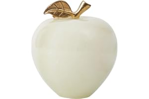 Radicaln Best Home Decor Collection - Fermacarte in marmo di onice verde, realizzato a mano, ideale per decorare tavoli, ufficio e studio White Apple