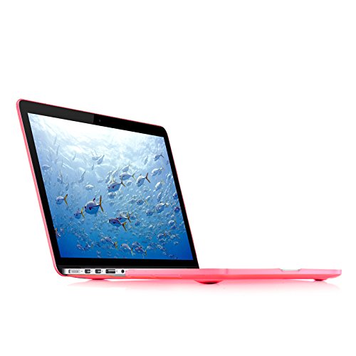 JAMMYLIZARD | Shell Cover für [ MacBook Pro 13.3″ mit Retina A1502 / A1425 ] Zweiteilige Gummierte Hülle, ROSA Matt - 3