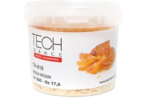 FUNGOTO Barattolo Pece Greca 500 Grammi TH-018 Resina Naturale Friabilissima Tech Danza Classica Etoile Ballo Sport Allenamento Saggio Dance Ballerina Principiante Punte