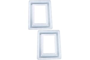 EXCEART 2st Fotorahmen Silikonform Silikonformen Werkzeug Fotorahmen Selber Machen Rahmenformen Aus Silikon Silikonform Selber Machen Gießform Epoxy-form Bilderrahmen Kieselgel Kuchenform