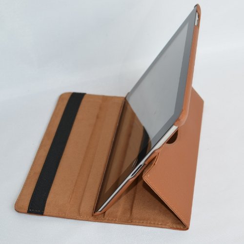 inShang ipad 2 Hülle ipad 3 Cover für Apple iPad 2/3/4, Edles PU Leder Tasche Hülle Skins Etui Schutzhülle Ständer Smart Case für Tablet iPad, Super Automatische Einschlaf-/Aufwach funktion, 360 Grad rotierende Schutzhülle mit Standfunktion + inShang Logo hochwertigen Stylus Eingabestift Stift - 3