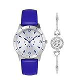 Abrray Quartz Watch Women Drop-shaped Blue Watch Zinc Alloy Case with Crystal Zi