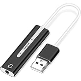 Alfais 5072 7.1 USB Harici Ses Kartı 3.5 mm &Ccedil;evirici D&ouml;n&uuml;şt&uuml;r&uuml;c&uuml; Ses Kartı