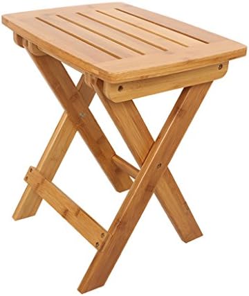 HJHY® Shower stool, Collapsible Portable Waterproof Outdoor Small bench Bathroom Shower stool Sturdy waterproof ( Size : 43.2cm )