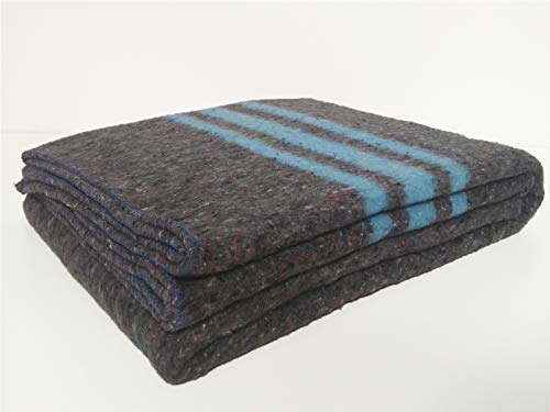 Sanz Marti - Mantas Mudanzas 140x200 gruesas Fabricadas en España - pack 2 mantas - azul