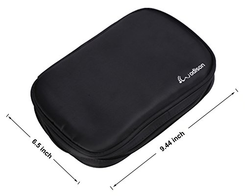 WODISON Carry-on Travel Schmuck Fall Organizer mit abnehmbarer Tasche schwarz (schwarz) - 7