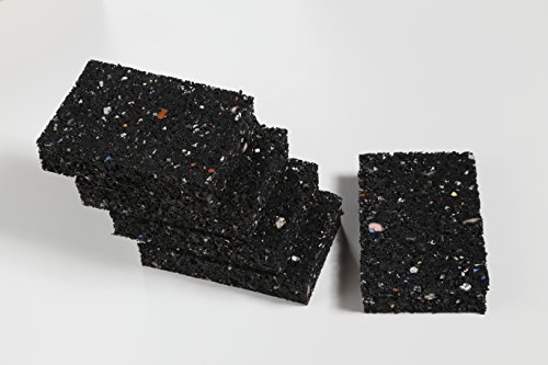Gummigranulat Terrassen Pads Gummis 20 mm stark für WPC Holz Terrassen Stelzlager Dielen Bau Fundament für WPC Terrassendielen Unterkonstruktion Holz Dielen Terrassen