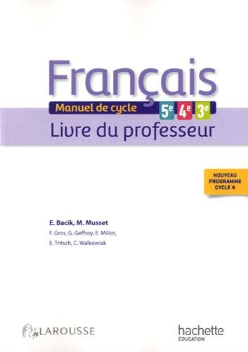 Télécharger Français 5e - 4e - 3e (cycle 4) - Livre professeur PDF Fichier Télécharger Français 5e - 4e - 3e (cycle 4) - Livre professeur PDF Fichier
