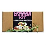 Producto vegetariano. Kit para hacer queso mozzarella y ricotta, un gran regalo, presente para todas las ocasiones contiene cuajo