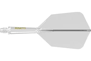 CUESOUL ROST 77 Asta e Ala per Freccette Integrate, Forma Sottile, Set da 3