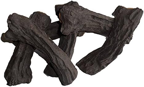 HAND PAINTED AND FINISHED GAS FIRE REPLACEMENT CERAMIC FIBRE HIGH DEFINITION LOG SET FOR GAS COAL FIRE 6 PIECE